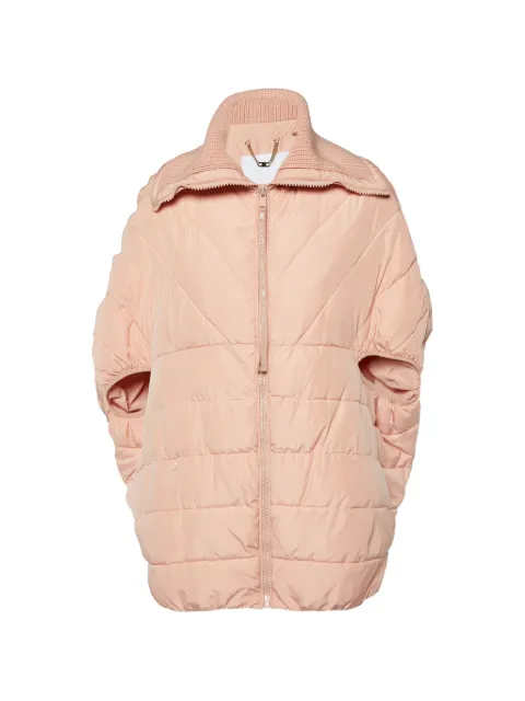 Elisabetta Franchi quilted zip-up puffer jacket Orange 1075433