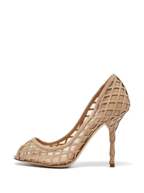 Dolce & Gabbana Pre-Owned peep-toe sandals Neutrals 1069106