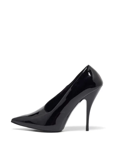 Stella McCartney Pre-Owned V-neck pointed-toe pumps Black 1020392