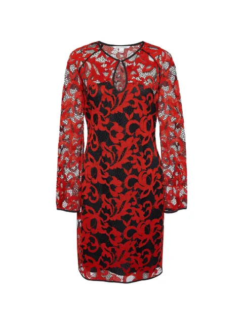 DVF Diane von Furstenberg Gadie lace mini dress Red 900421