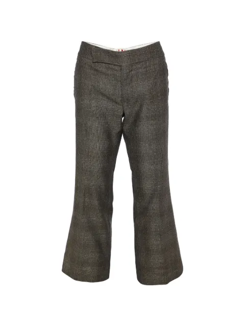 Marni Pre-Owned patterned cropped trousers Brown 847044