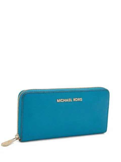 Michael Kors Vintage Jet Set zip-around wallet Blue 834534