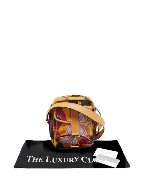 Christian Dior Pre-Owned graphic-print shoulder bag Yellow 1083039