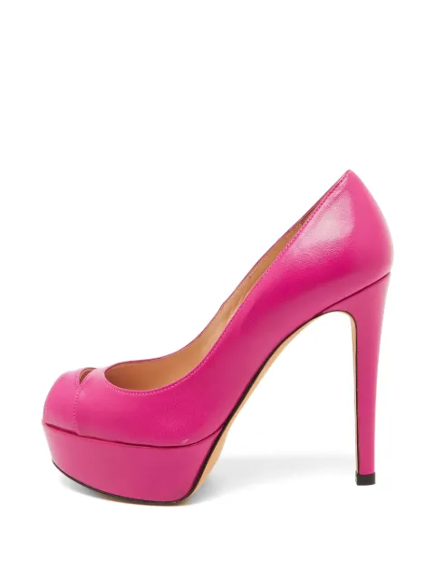 Stuart Weitzman Stuart Weitzman peep-toe platform pumps Pink 1086599