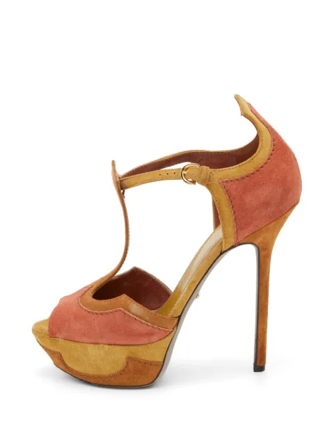 Sergio Rossi platform ankle-strap sandals Pink 815850