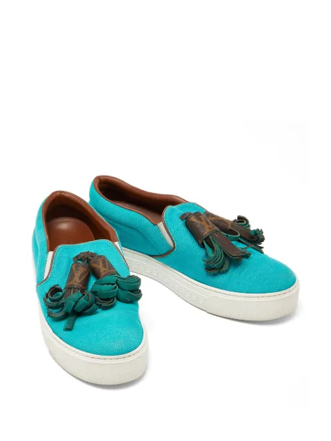 Louis Vuitton Pre-Owned Destination slip-on sneakers Green 865127