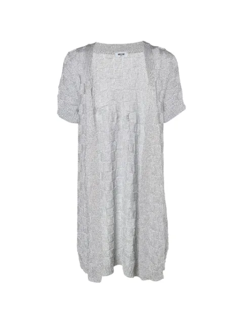 Moschino Pre-Owned Lurex knit open-front cardigan Grey 870178