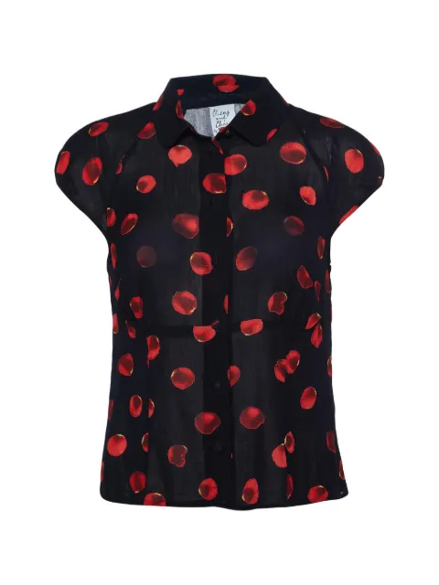 Moschino Cheap & Chic printed crepe top Black 975789