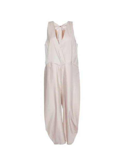 Kenzo Pre-Owned sleeveless wrap-style jumpsuit Neutrals 990724