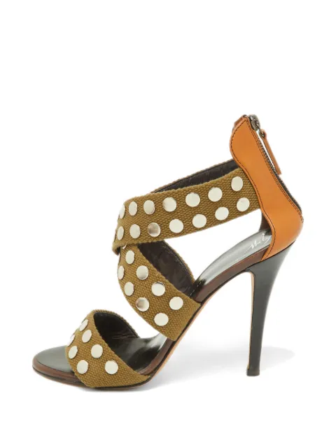 Giuseppe Zanotti Vintage studded strappy sandals Green 897757