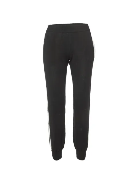 Fendi Pre-Owned knit track pants Black 1087276