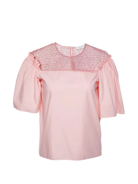 SANDRO lace-trimmed blouse Pink 982249