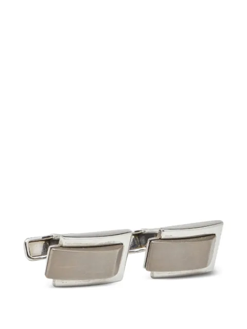 Dunhill rectangle stainless steel cufflinks Silver 831381