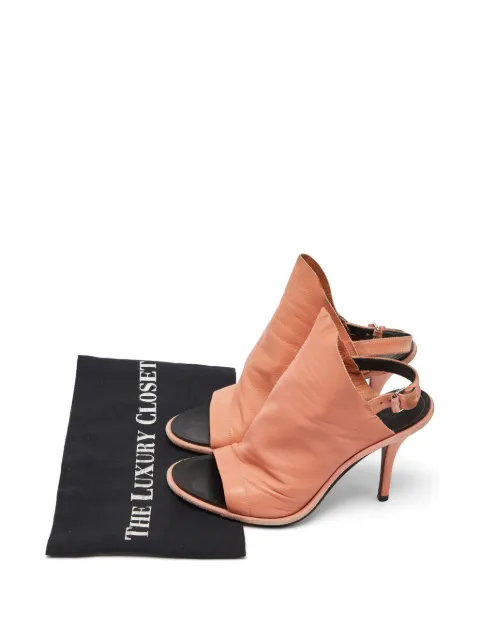 Balenciaga Pre-Owned Glove slingback sandals Orange 997223