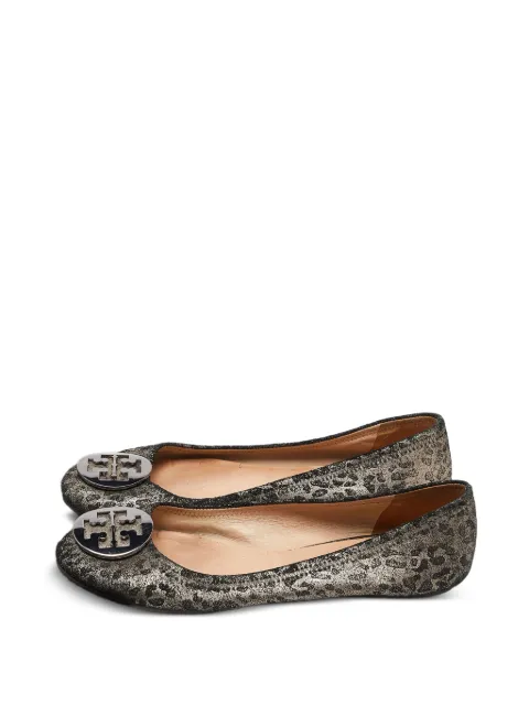 Tory Burch Luisa leopard-print ballet flats Gold 923943