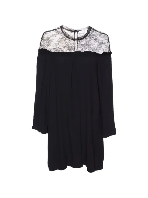 SANDRO lace-trim shift dress Black 984666