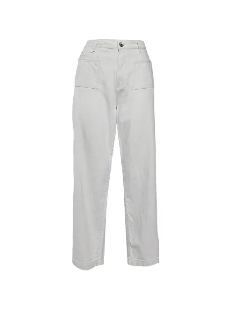 Emporio Armani Pre-Owned straight-fit trousers Neutrals 1033049