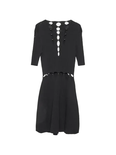 Maje cut-out beaded dress Black 1059146
