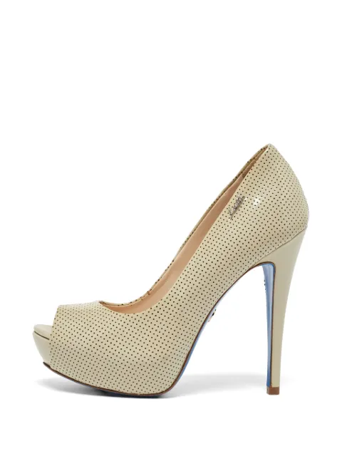 Loriblu perforated peep-toe pumps Neutrals 1022576