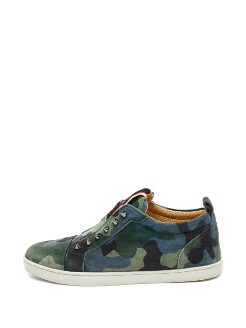 Christian Louboutin Pre-Owned F.A.V Fique A Vontade camouflage sneakers Green 1120207