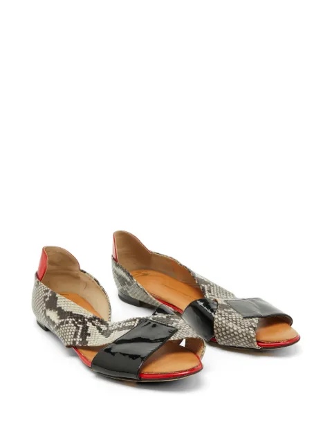 Giuseppe Zanotti Vintage D'Orsay flat sandals Grey 1087262