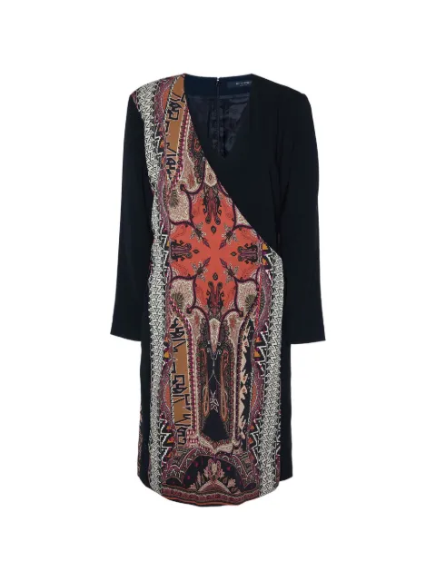 Etro Pre-Owned paisley-print wool dress Black 945088