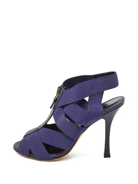 Sergio Rossi elastic strappy sandals Purple 1011754