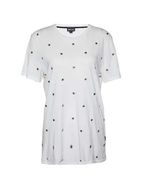 Just Cavalli Vintage star-studded T-shirt White 804325