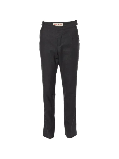Marni Pre-Owned tapered-leg trousers Grey 852964