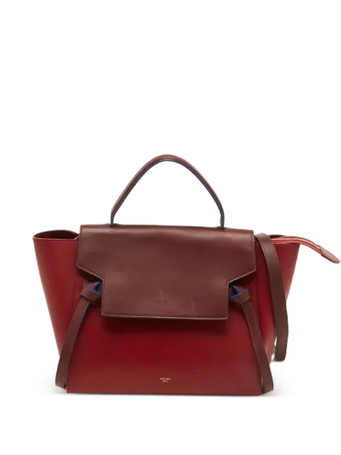 Celine Pre-Owned mini Belt leather tote bag Red 1097154