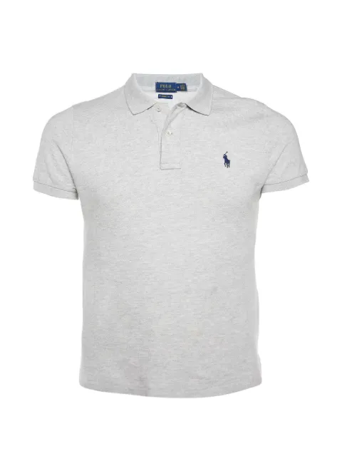 Polo Ralph Lauren Vintage medium pique skinny-fit polo T-shirt Grey 978829