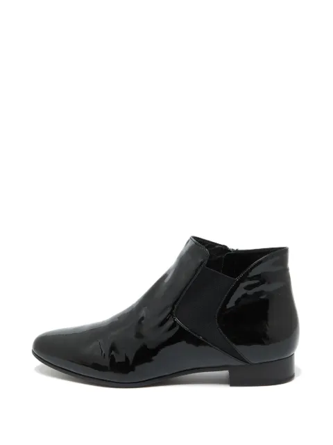 Miu Miu Pre-Owned almond-toe leather chelsea boots Black 1060103