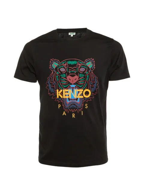 Kenzo Pre-Owned tiger-print T-shirt Black 1229644