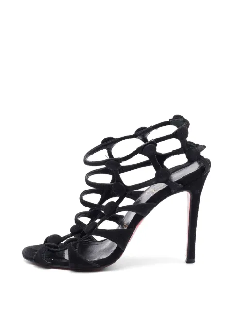 Christian Louboutin Pre-Owned Neuron cage sandals Black 749314