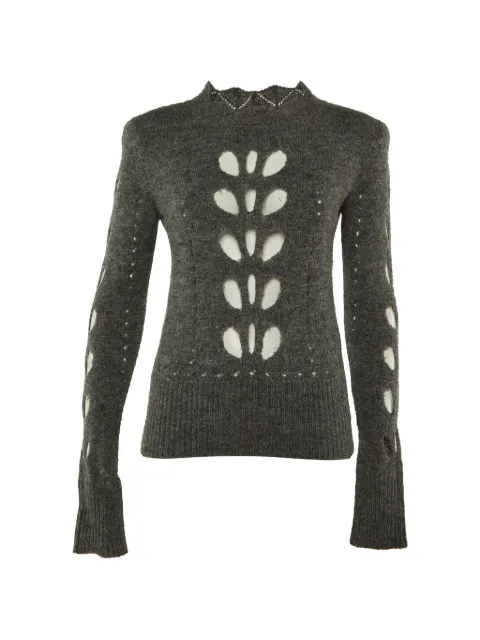 Isabel Marant Vintage cut-out detail knitted sweater Grey 1189638