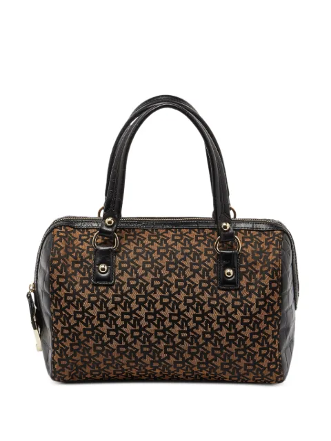 DKNY Vintage monogram-print tote bag Brown 995441