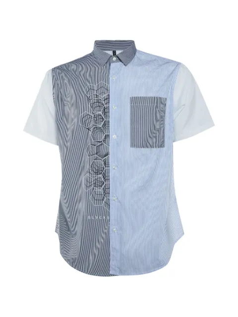 Neil Barrett striped short-sleeved shirt White 1183190
