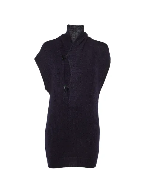 Chloé Pre-Owned toggle-button sweater Blue 1186701