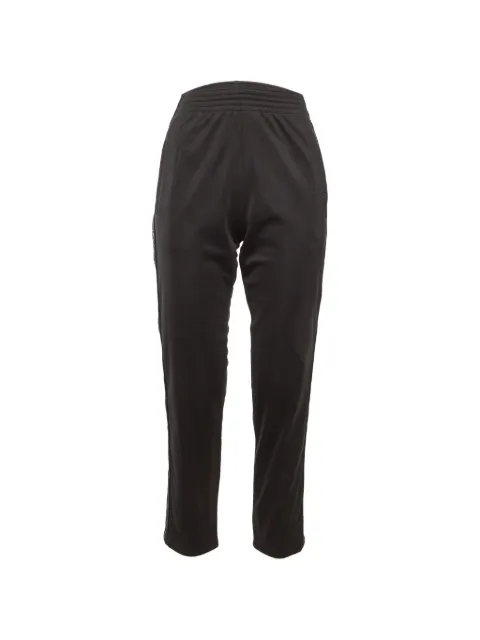 Givenchy Pre-Owned Givenchy logo-tape jersey track pants Black 1191662