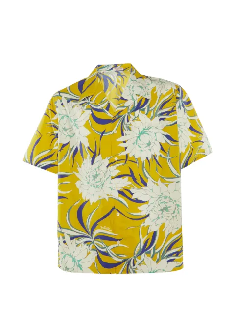 Valentino Garavani Pre-Owned floral-print short-sleeve shirt Yellow 1199590