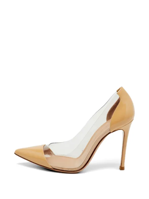 Gianvito Rossi Plexi pointed-toe pumps Neutrals 1201005