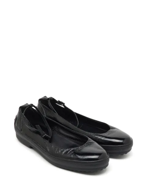Tod's Vintage ankle-strap ballet flats Black 1166824