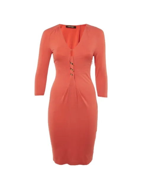 Roberto Cavalli Vintage V-neck mini dress Pink 1224068