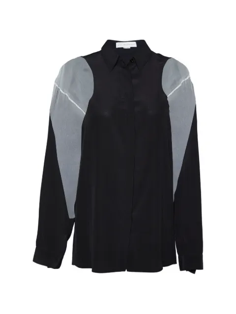 Stella McCartney Pre-Owned contrast detail button-front shirt Black 806182