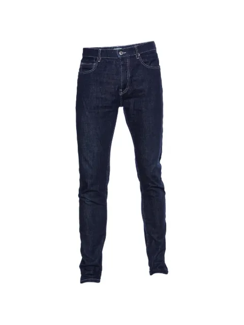 Kenzo Pre-Owned logo patch jeans Blue 838486