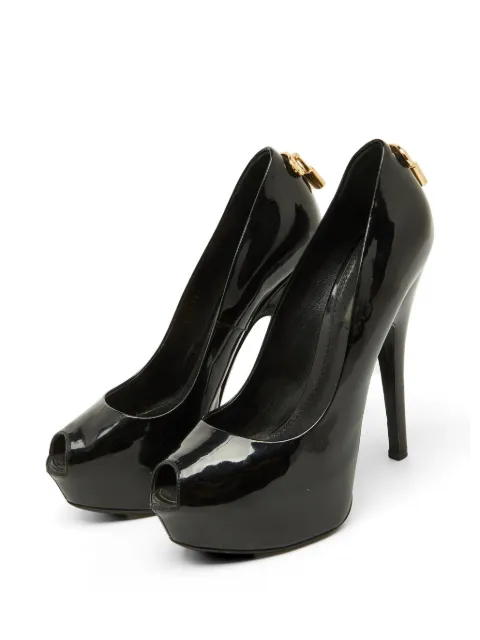 Louis Vuitton Pre-Owned Oh Really! peep-toe heeled pumps Black 1152679