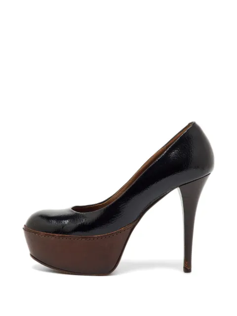 Marni Pre-Owned round-toe platform pumps Black 1242996