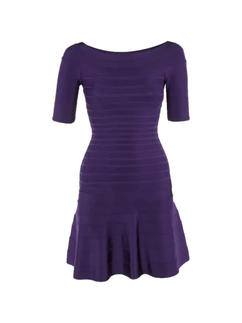 Hervé Léger Pre-Owned Lisa mini dress Purple 1243870