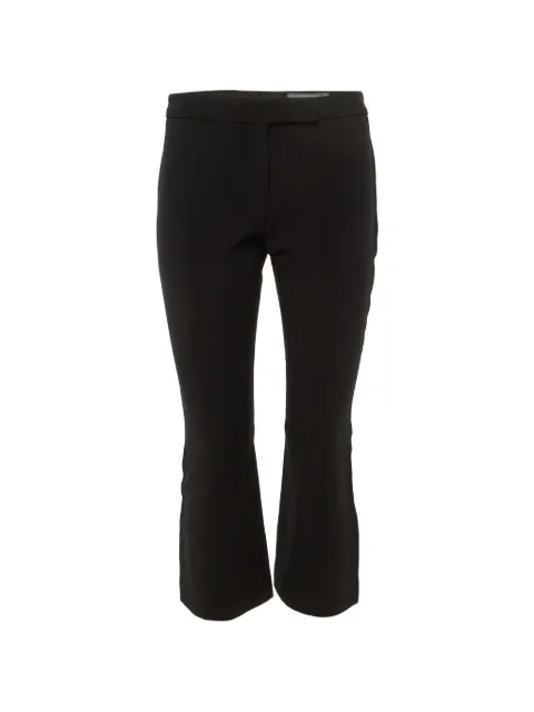 Alexander McQueen Pre-Owned cropped cady trousers Black 1240351