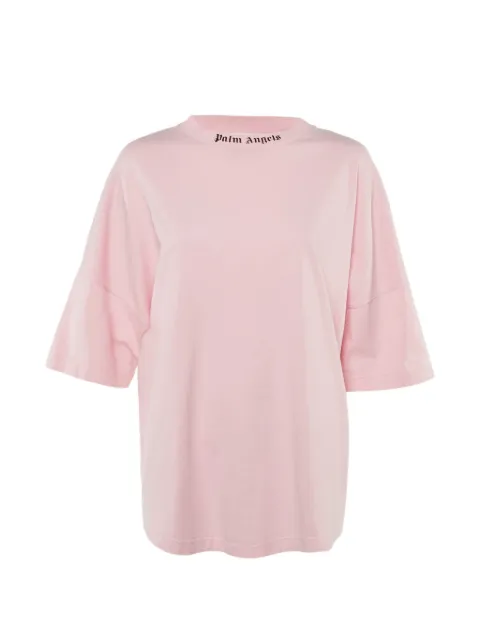 Palm Angels logo-print oversized T-shirt Pink 1224106